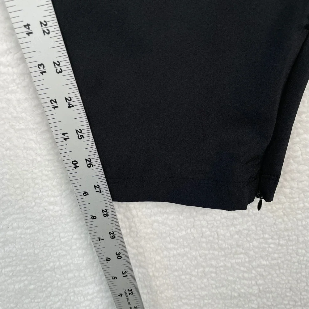 Tommy Bahama Everyday Active Black Ankle Pants Womens XL Stretch Zipper Hem XL